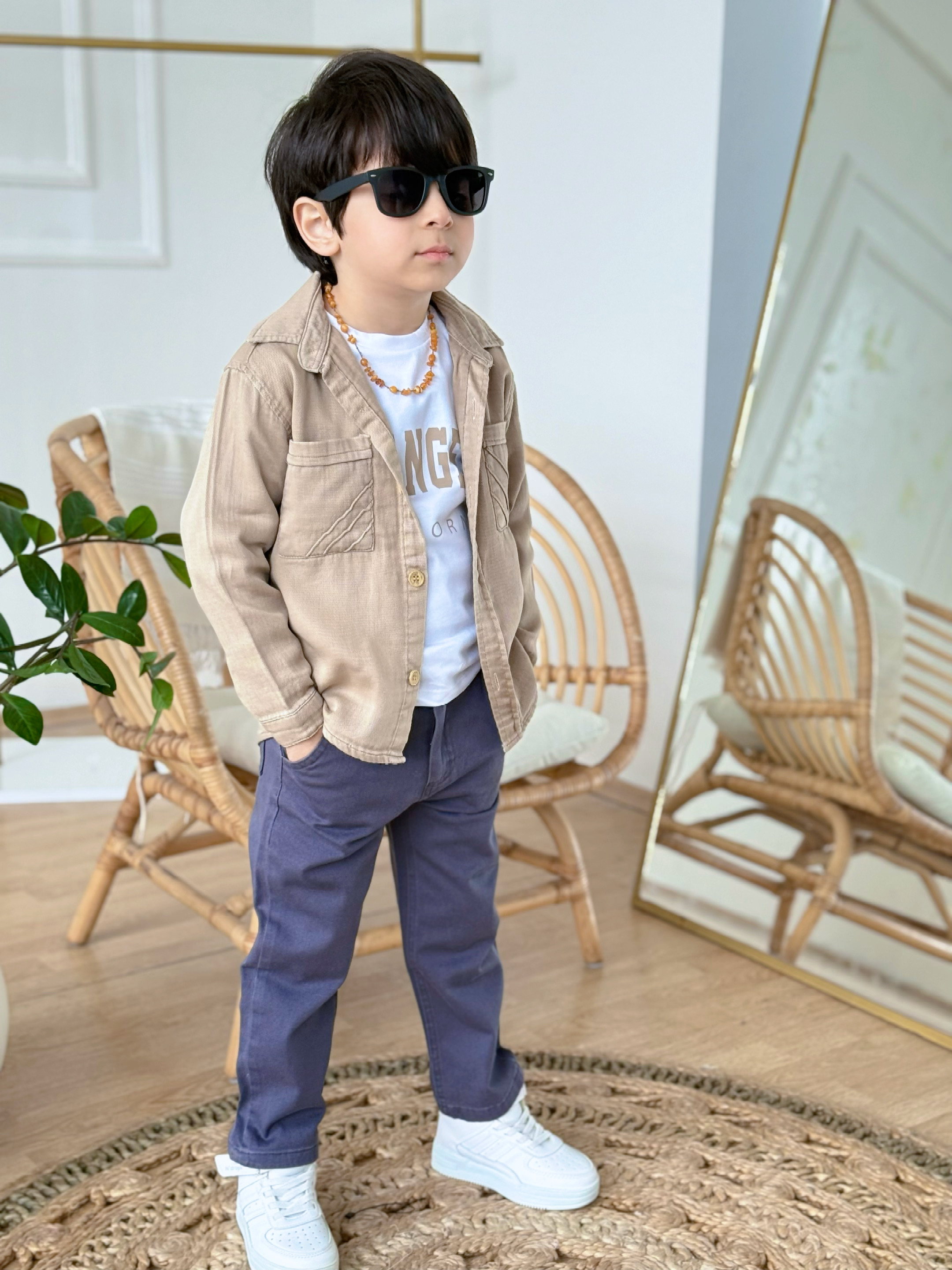 Los Angeles 3 lü  Takım-Bej(2-9 yaş)