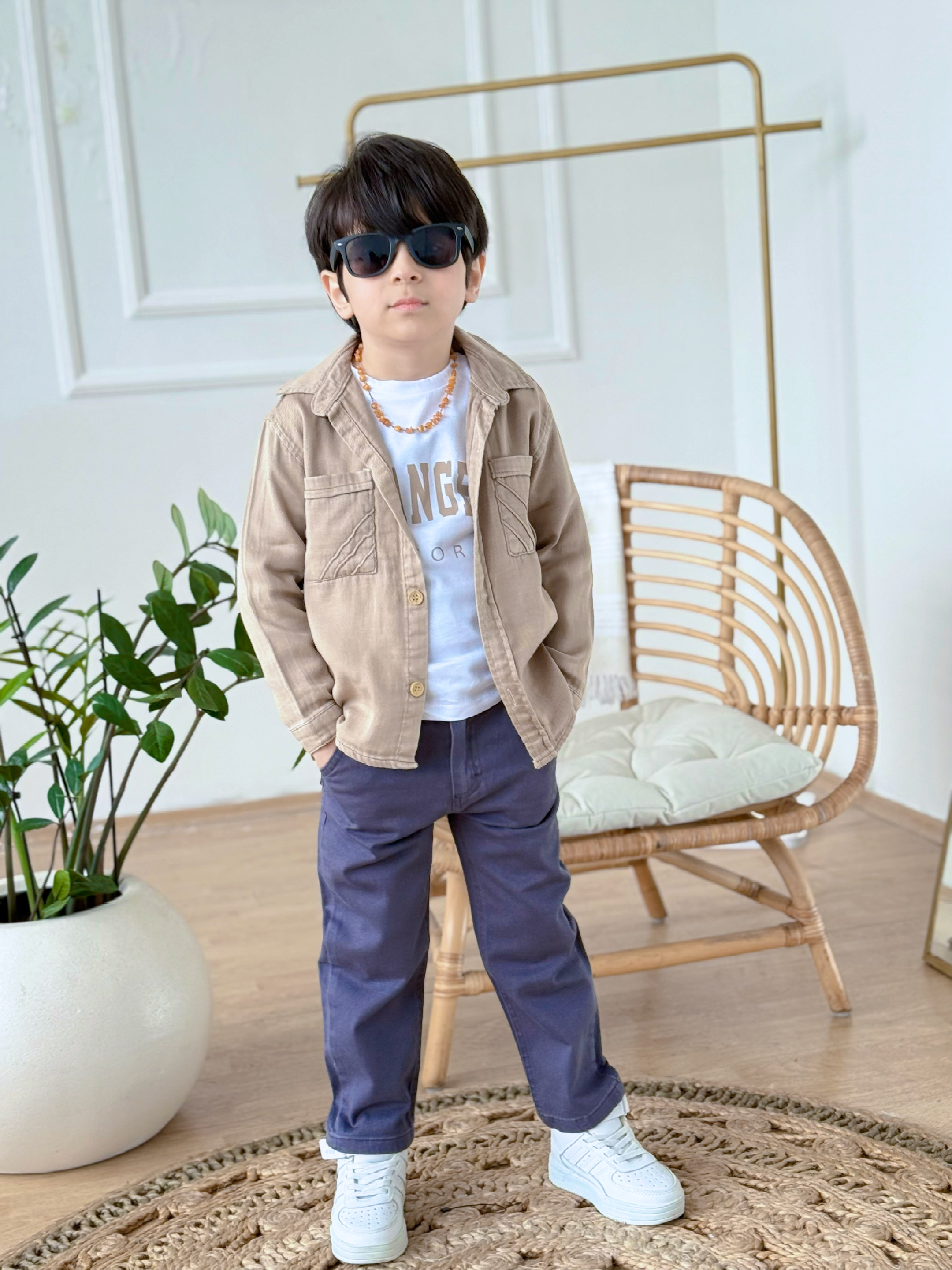 Los Angeles 3 lü  Takım-Bej(2-9 yaş)