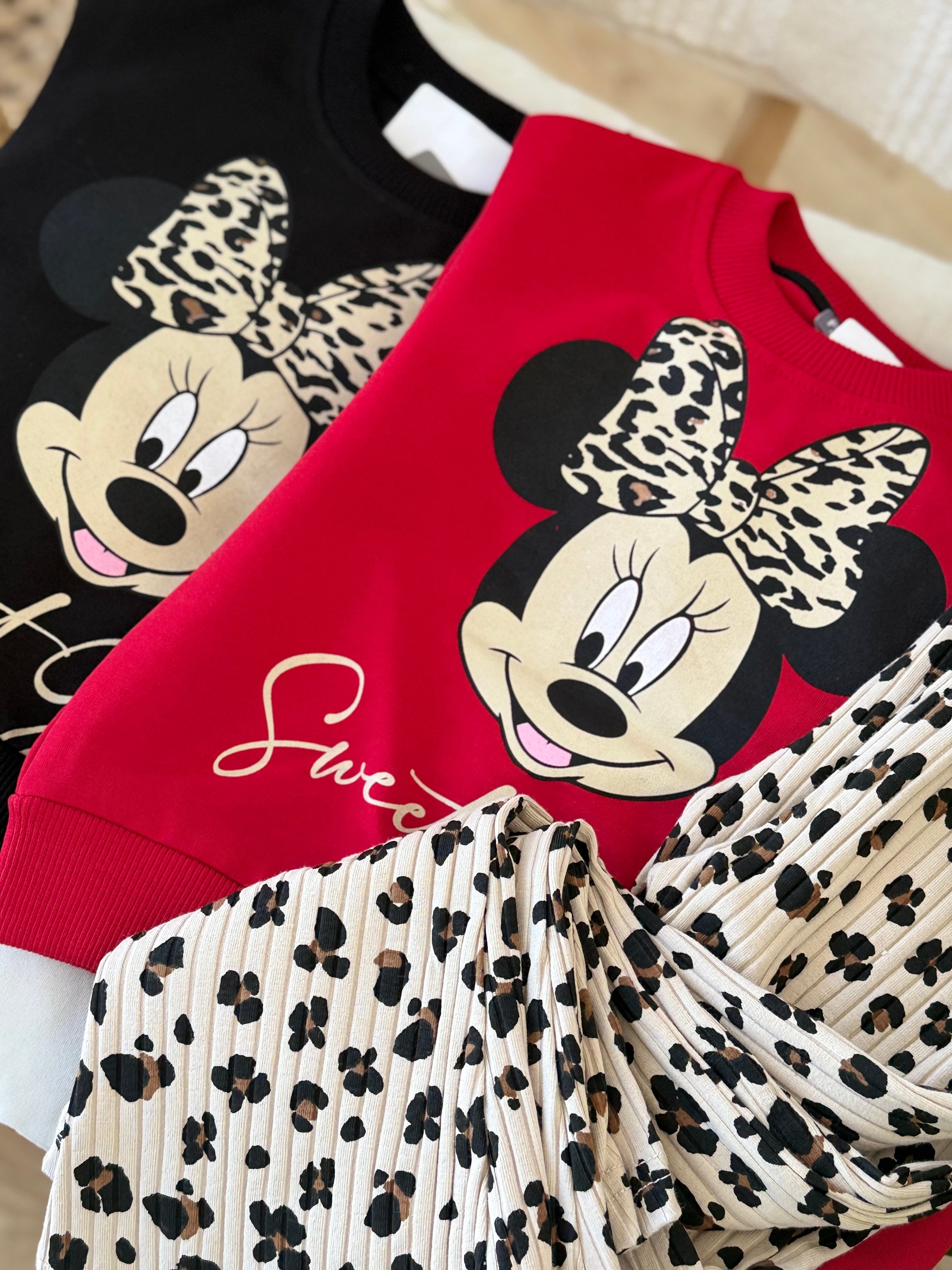Minnie Sweat Girl Takım -Siyah(2-5