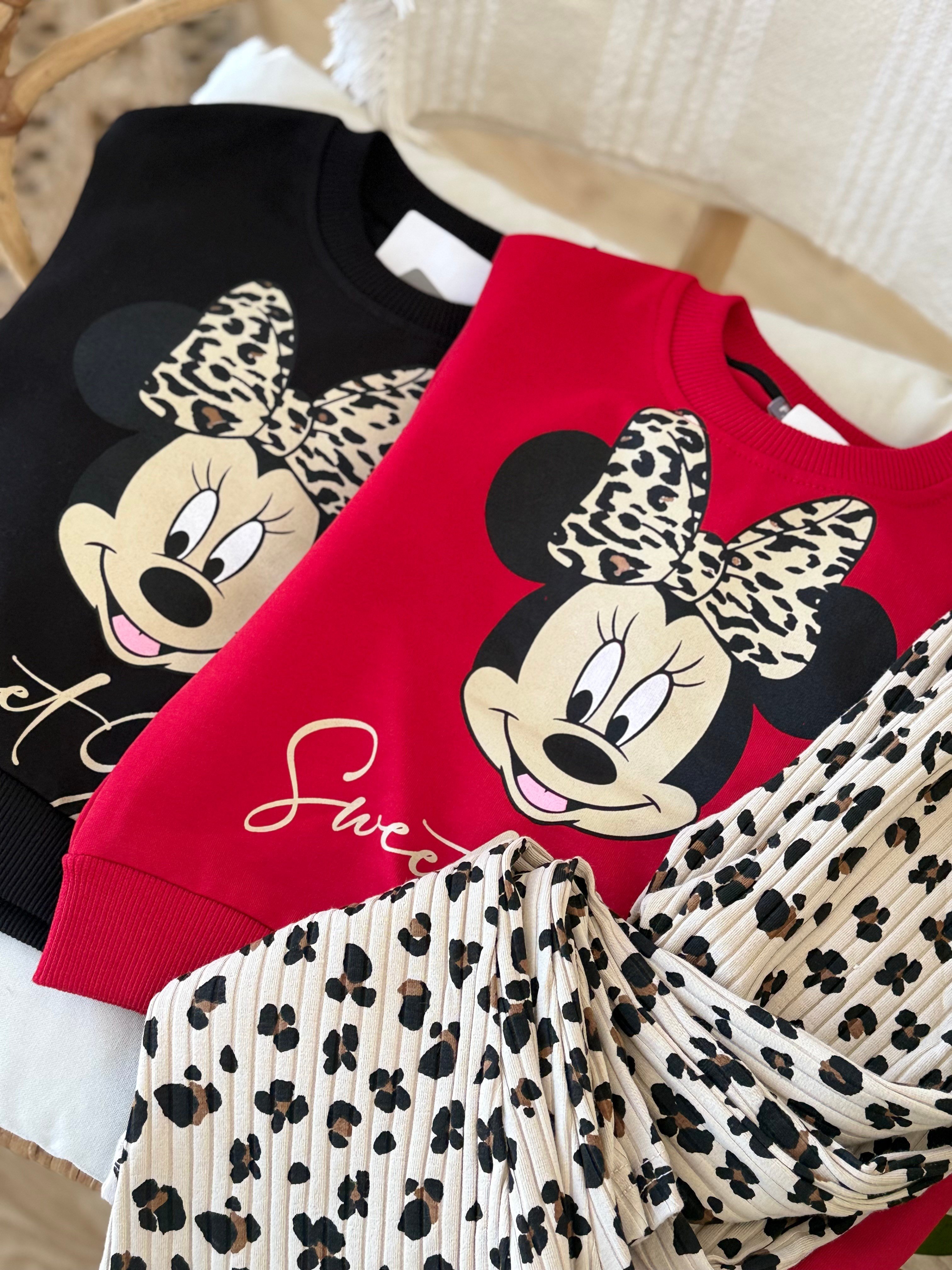 Minnie Sweat Girl Takım -Siyah(2-5