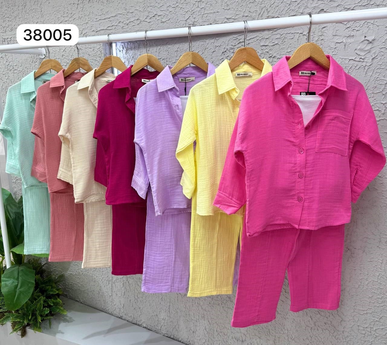 Müslin 3 Parça Takım -Lila  (5-14 yaş)