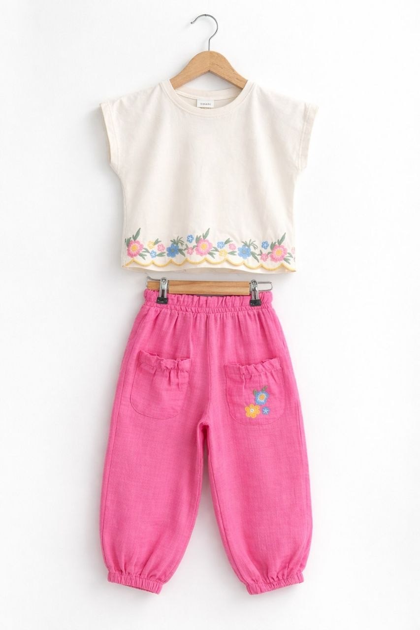 Pantolonlu Takım - Pembe (3-10yaş)
