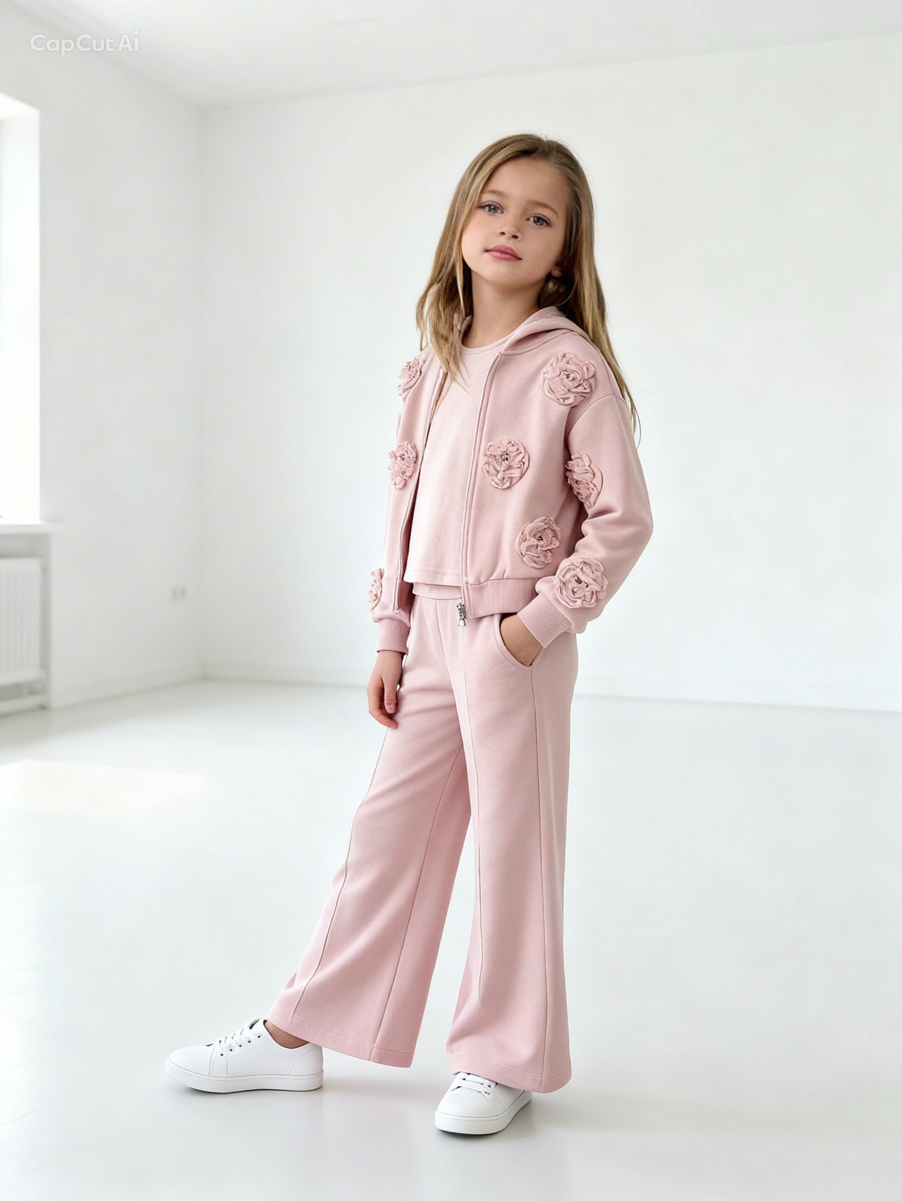 Pearl RoseTakım -Pudra(5-8yaş)