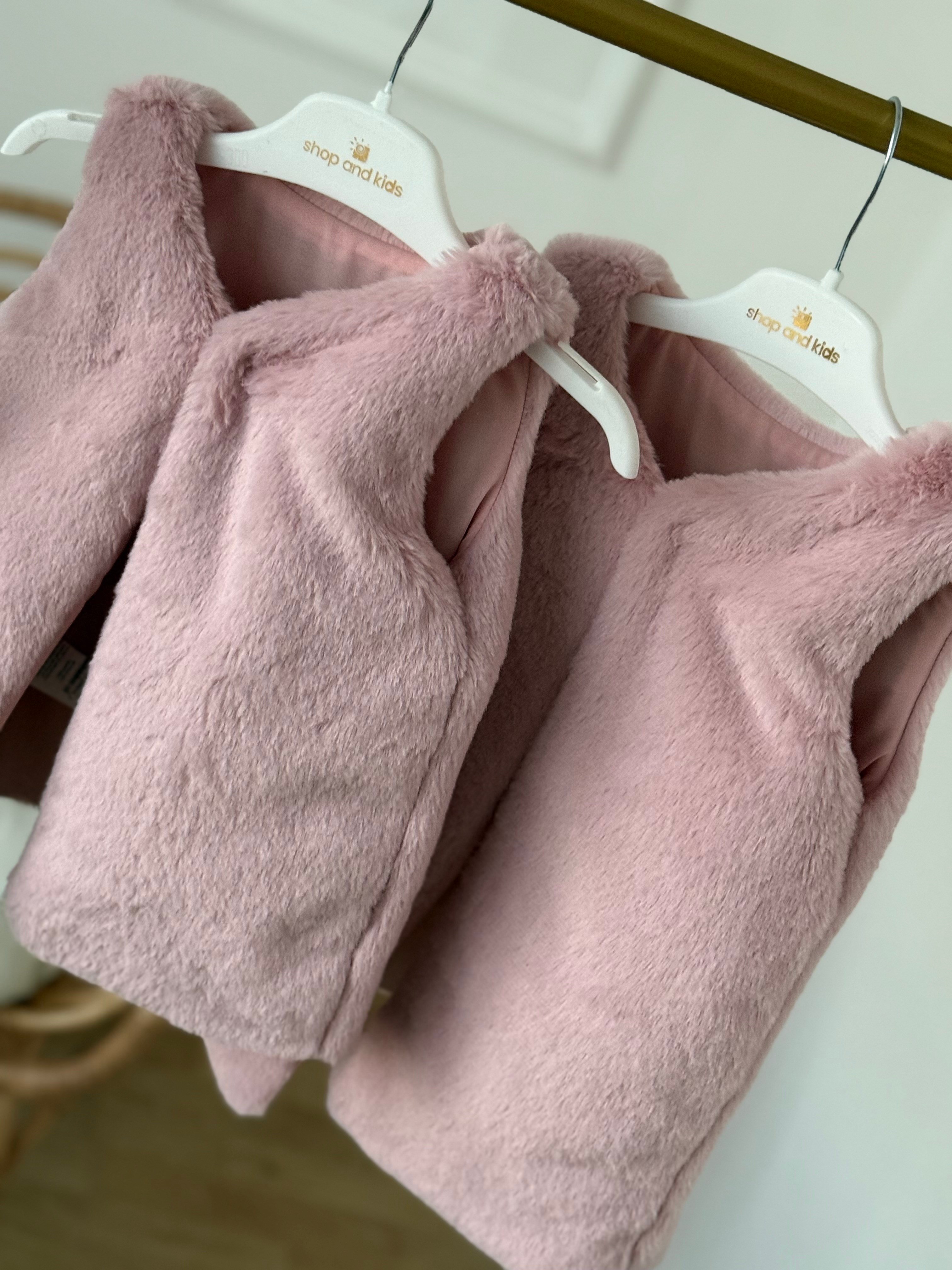 Peluş Yelek Astarlı -Pudra(2-14Yaş)