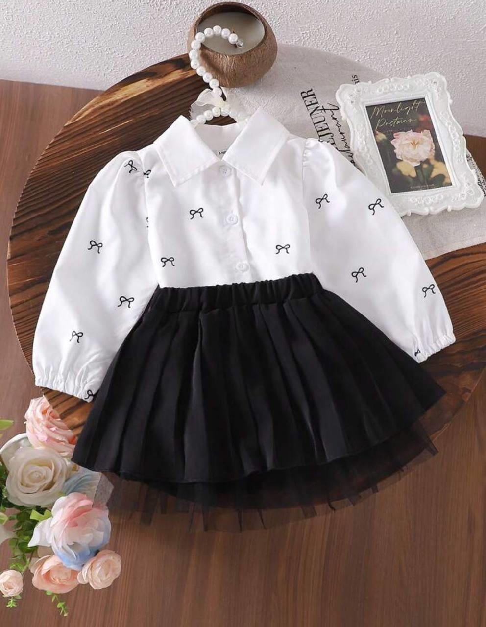 Pinteres Etekli Takım-Siyah(4-12yaş aralığı)