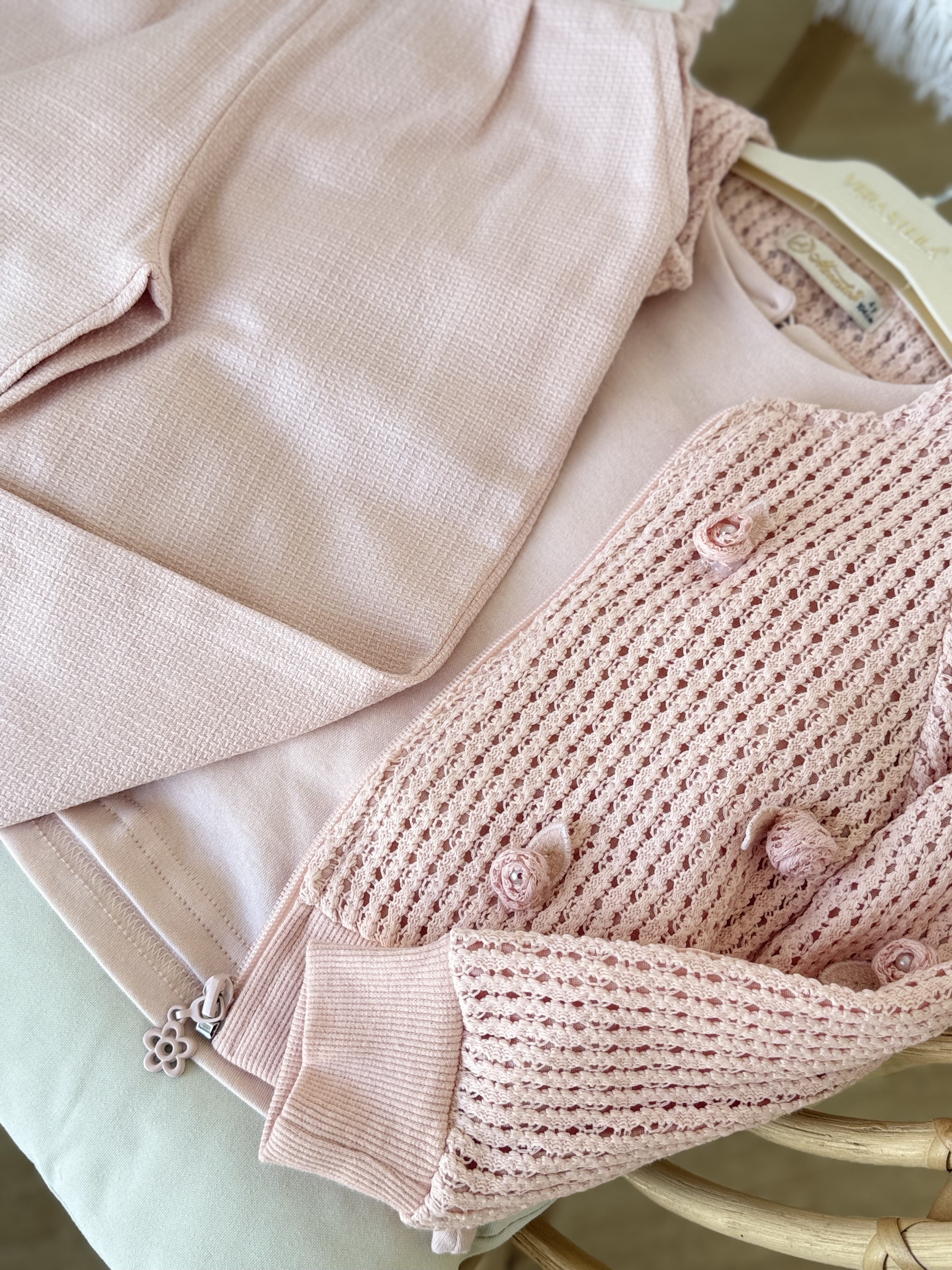 Rose 3lü Takım -Pudra(4-7yaş)