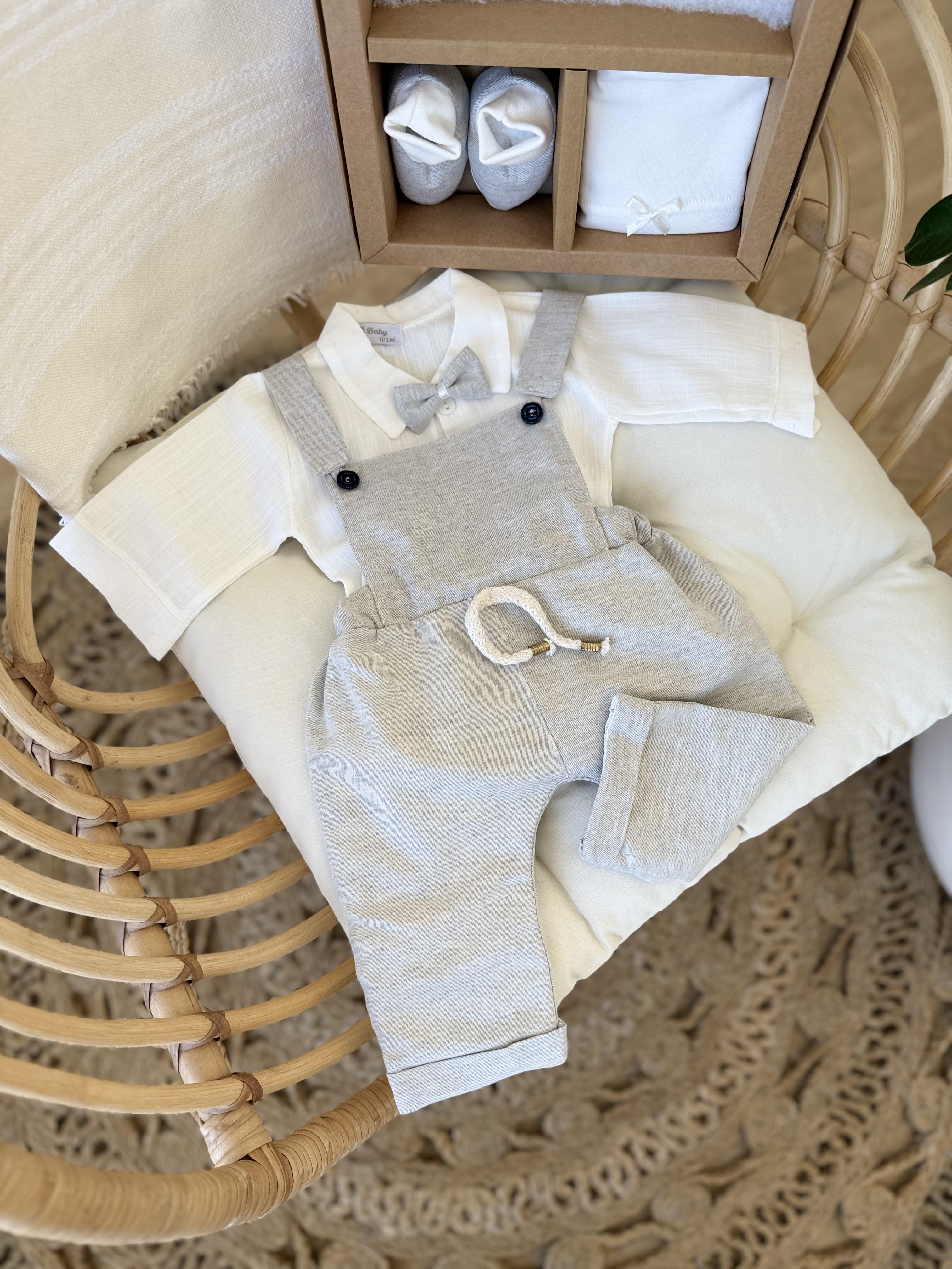 Salopet Takımı Açık Gri (0-3ay)