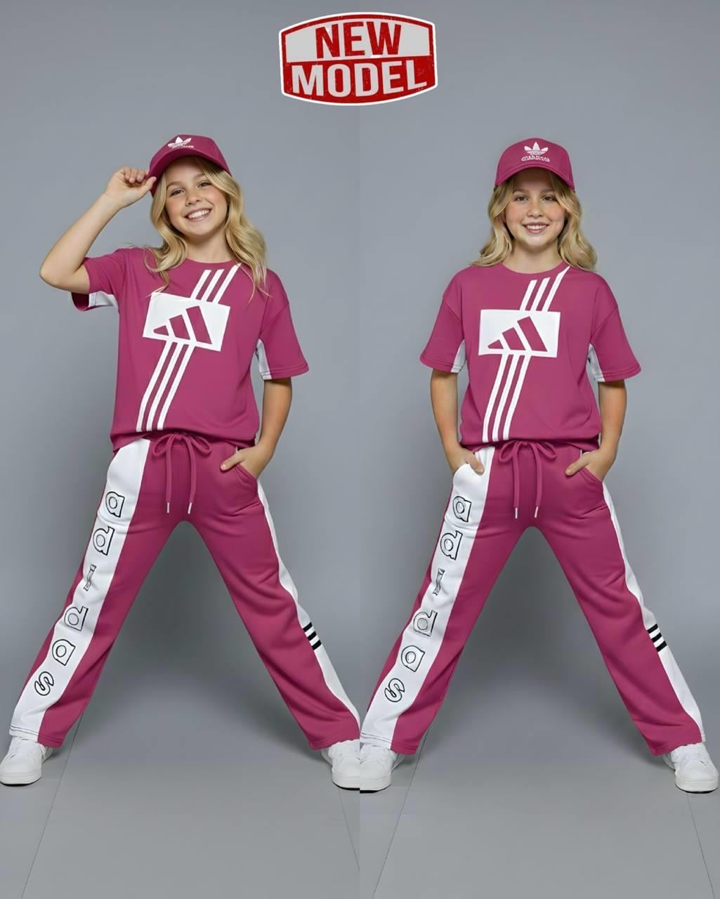 Şapkalı 3lü Takım-Pembe(4-16 yaş)