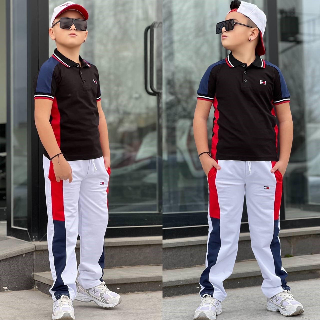 Şapkalı 3 Parça Takım-Siyah Laci(4-16yaş)