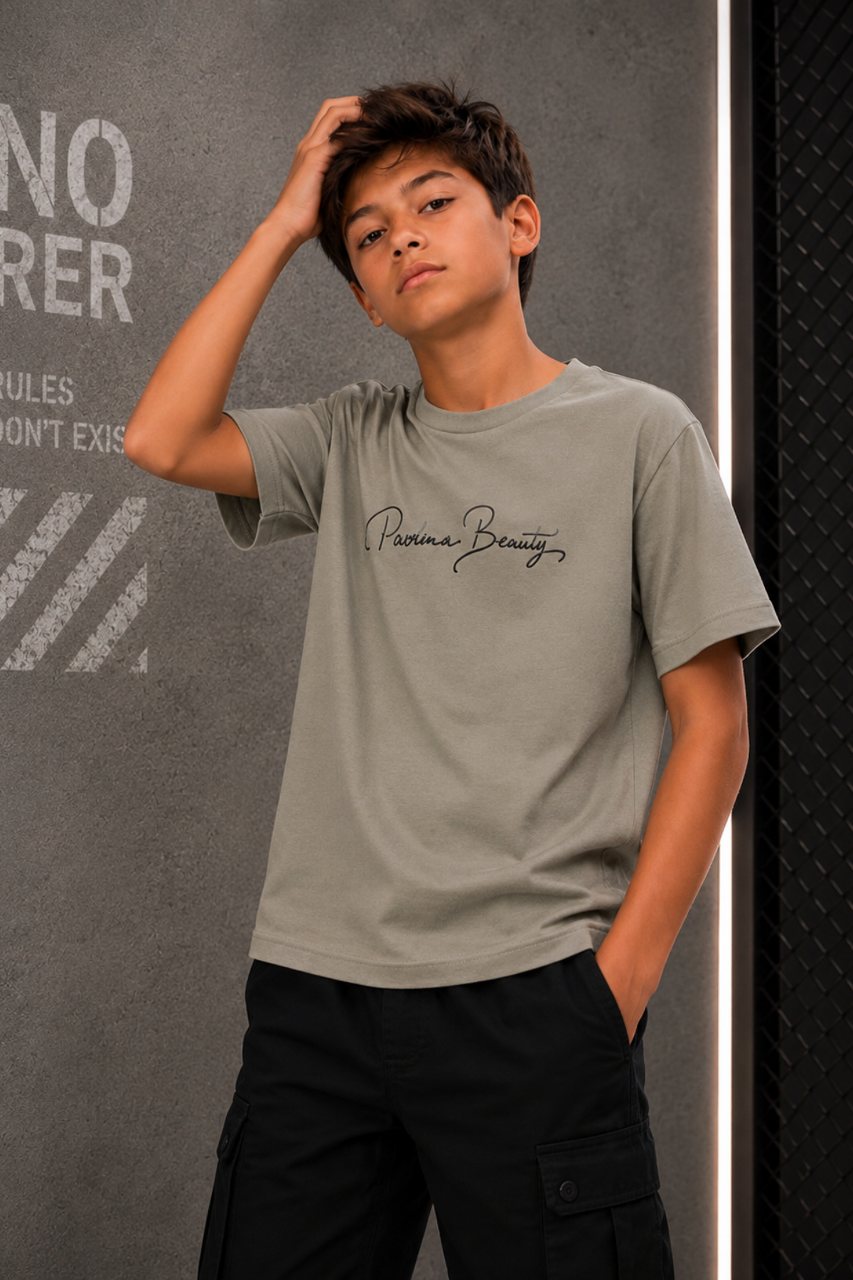 Signature Premium Tişört- Kum Beji (10-14 yaş aralığı)