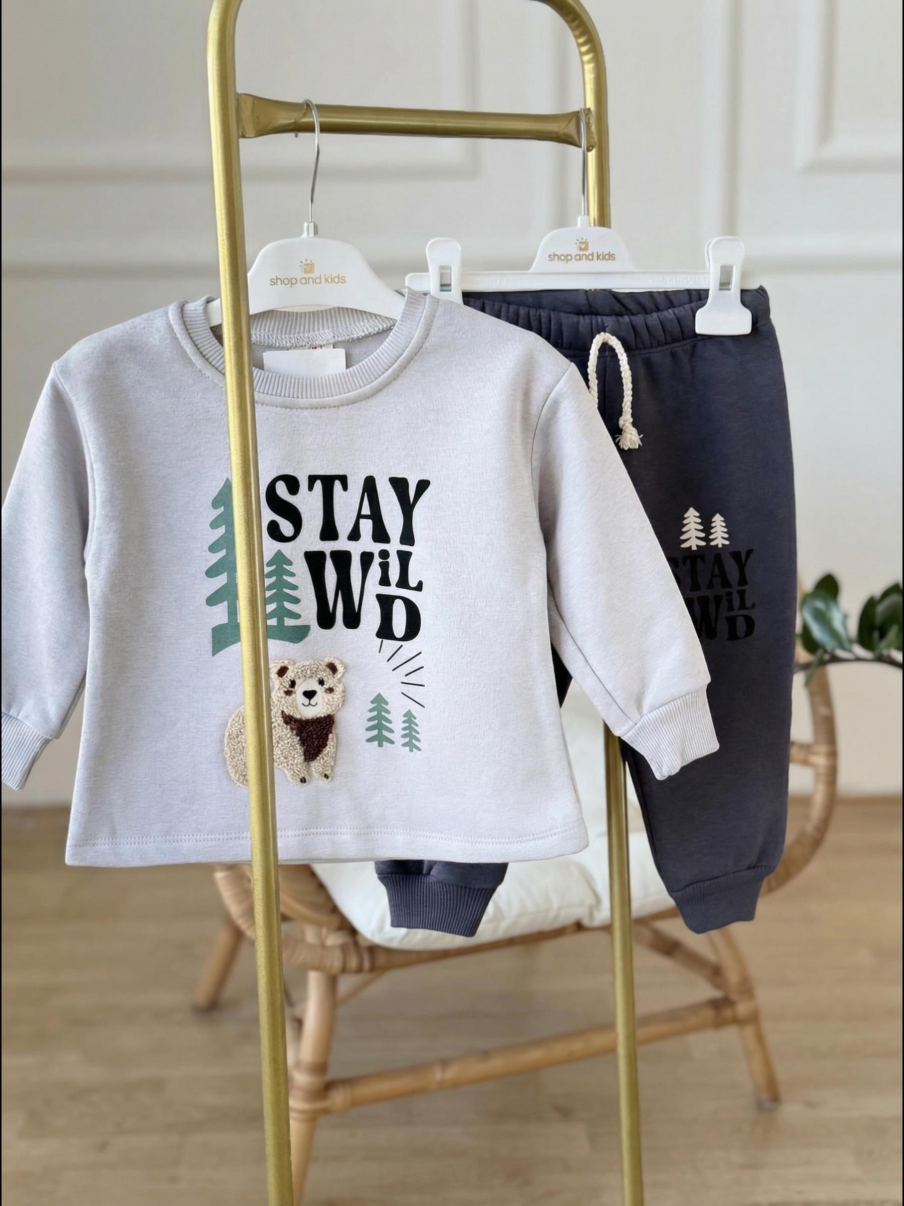 Stay Wild Takım-Atrasit(1-4 yaş)
