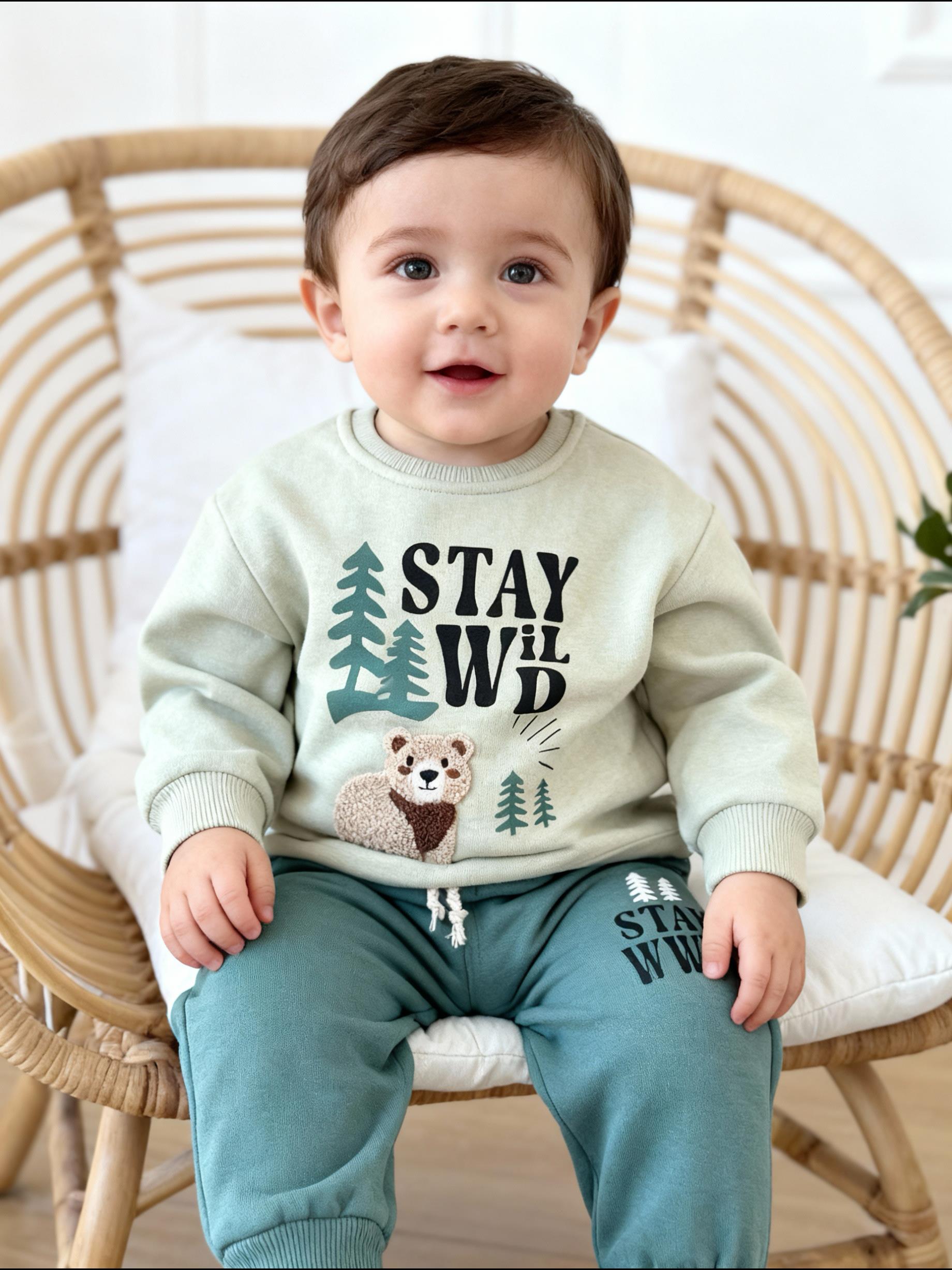 Stay Wild Takım-Yeşil(1-4 yaş)