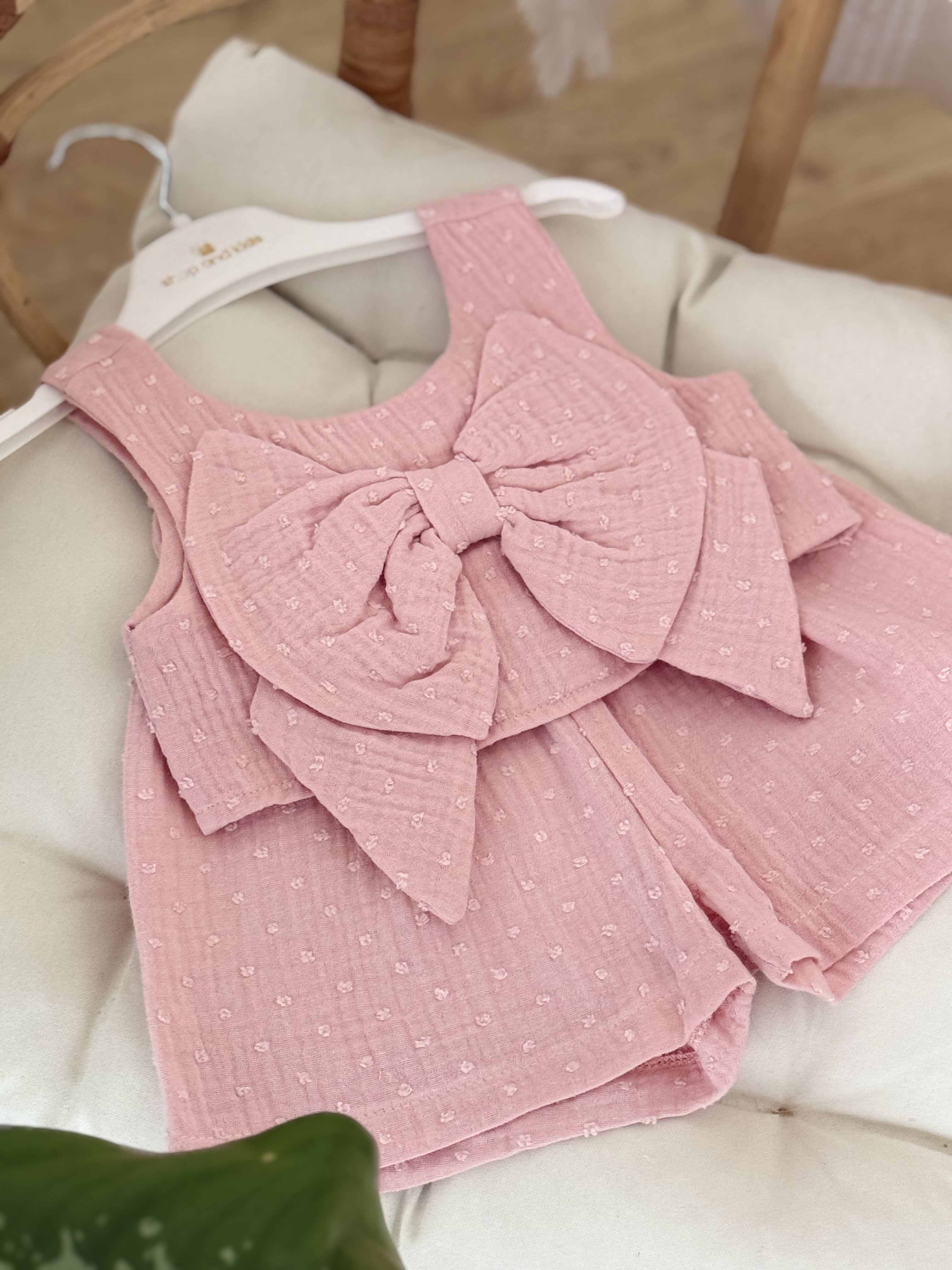 Summer Breeze Müslin Şortlu Takım - Pembe (2-8yaş)