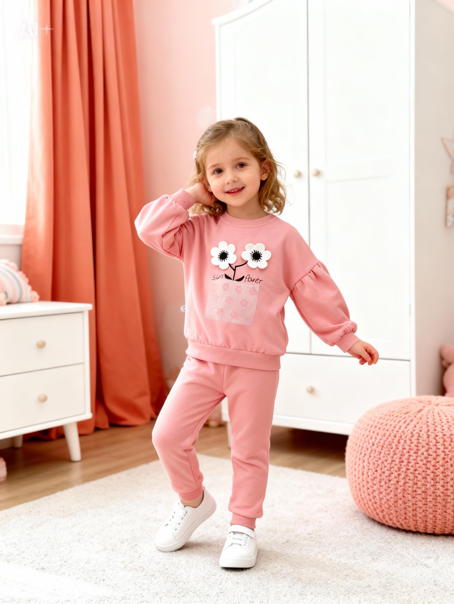 Sun Flowers Takım-Somon(1-4yaş)