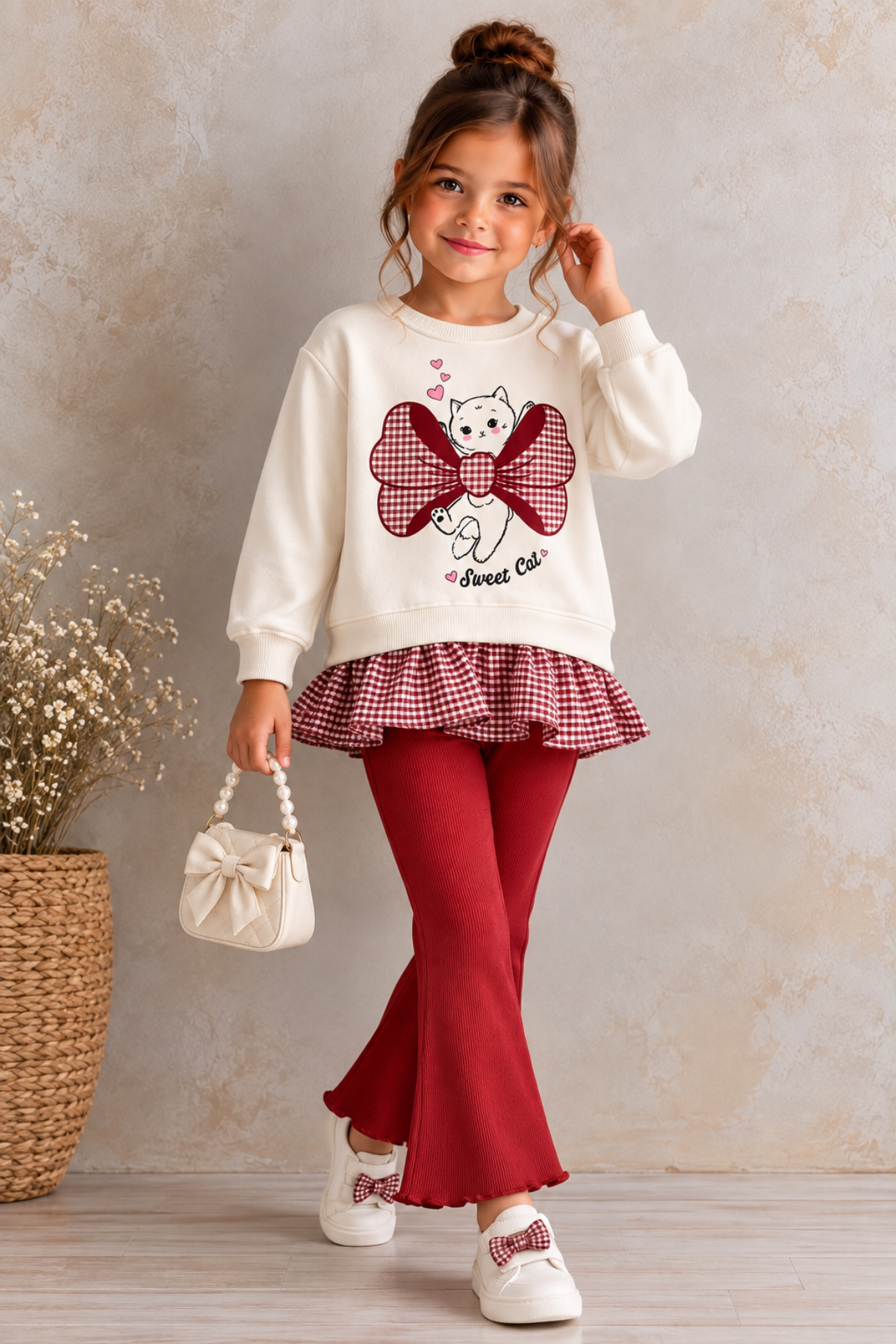 Sweet Cat Takım-Kırmızı (2yaş-8yaş)