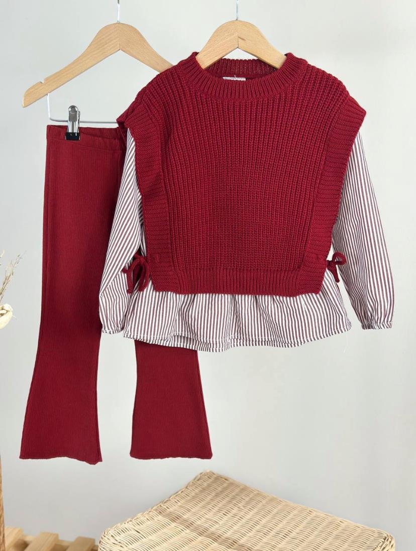 Triko Takım-Bordo(2yaş-8yaş)