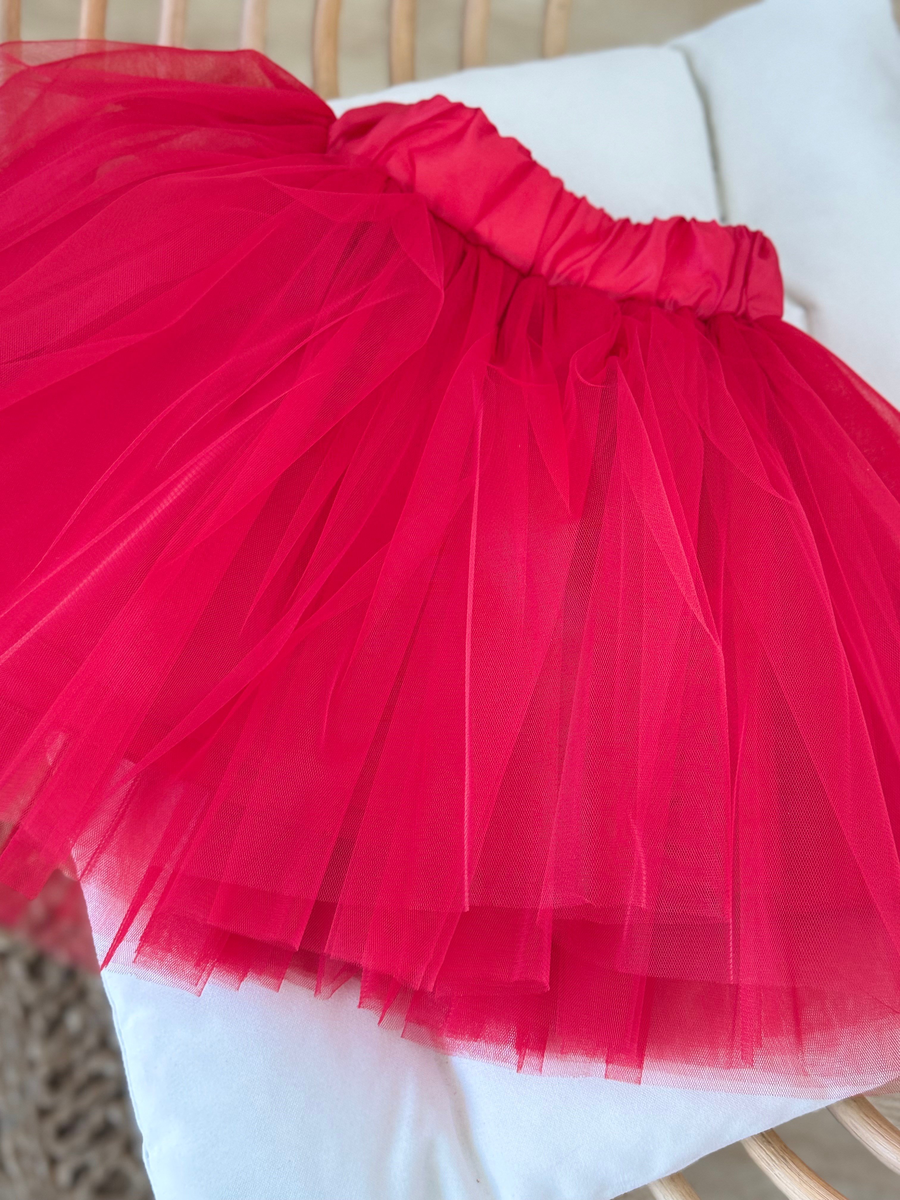 Tütü Etek - Kımızı (6-14yaş)