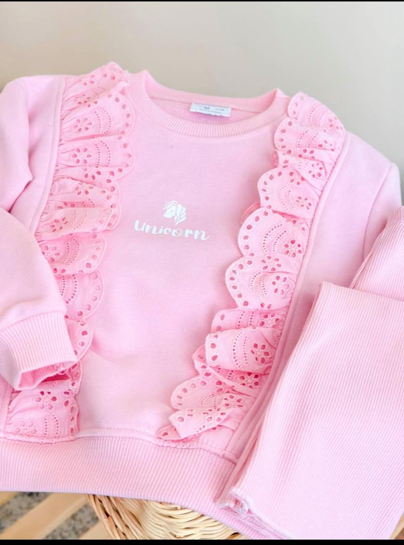 Unicorn Güpür Takım-Pembe(2yaş-8yaş)