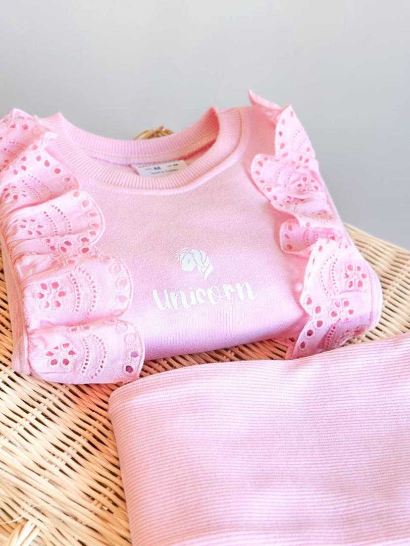 Unicorn Güpür Takım-Pembe(2yaş-8yaş)