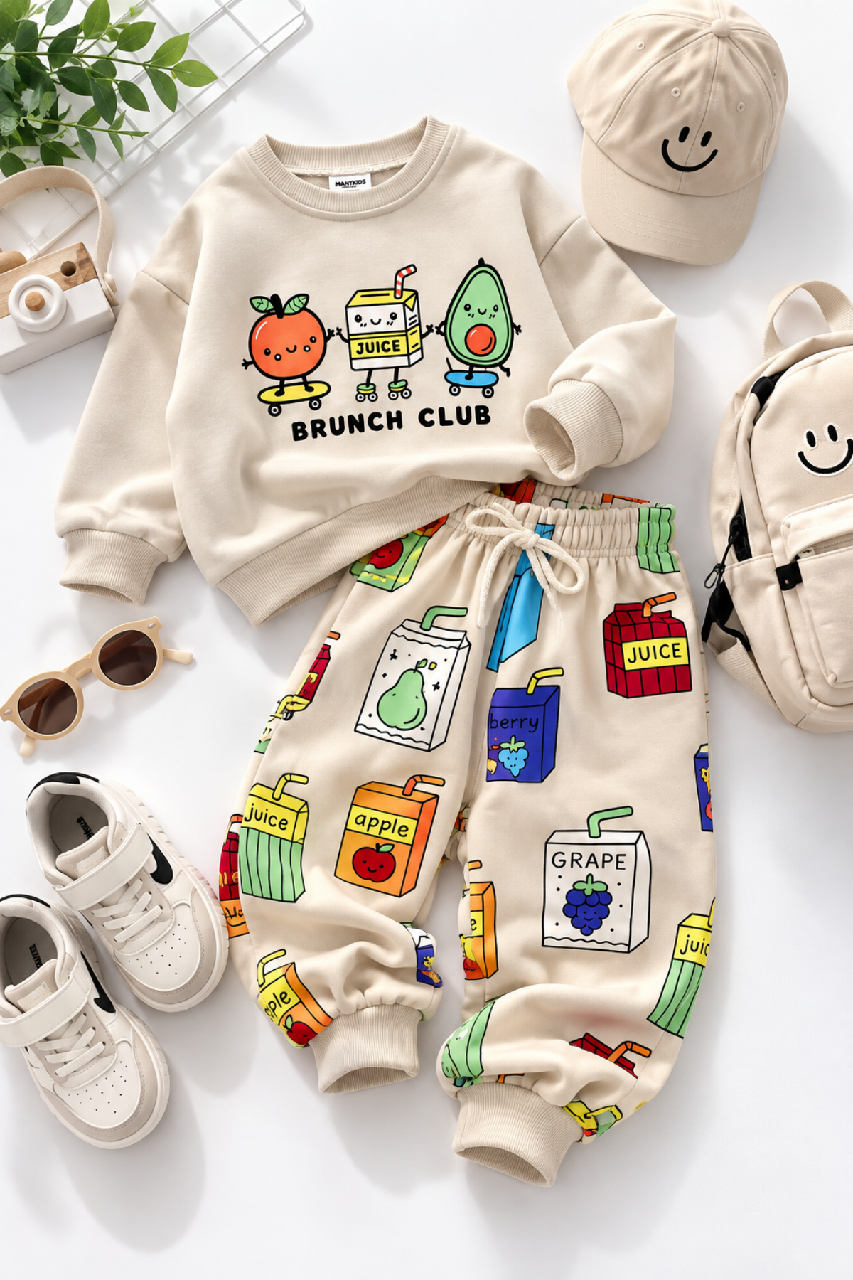 Unisex Brunch Club Takım (2-8 yaş aralığı)