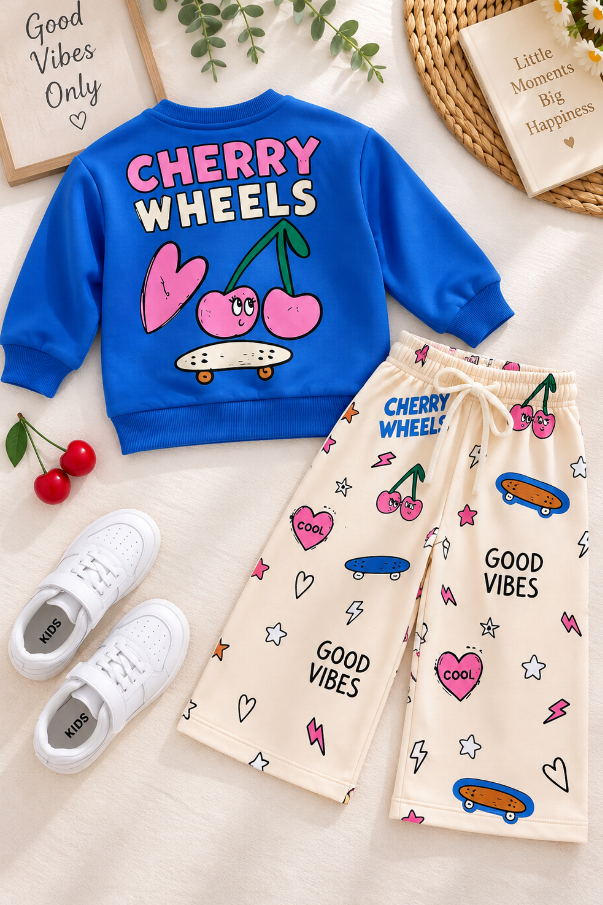 Unisex Cherry Wheels Takım (2-8 yaş aralığı)