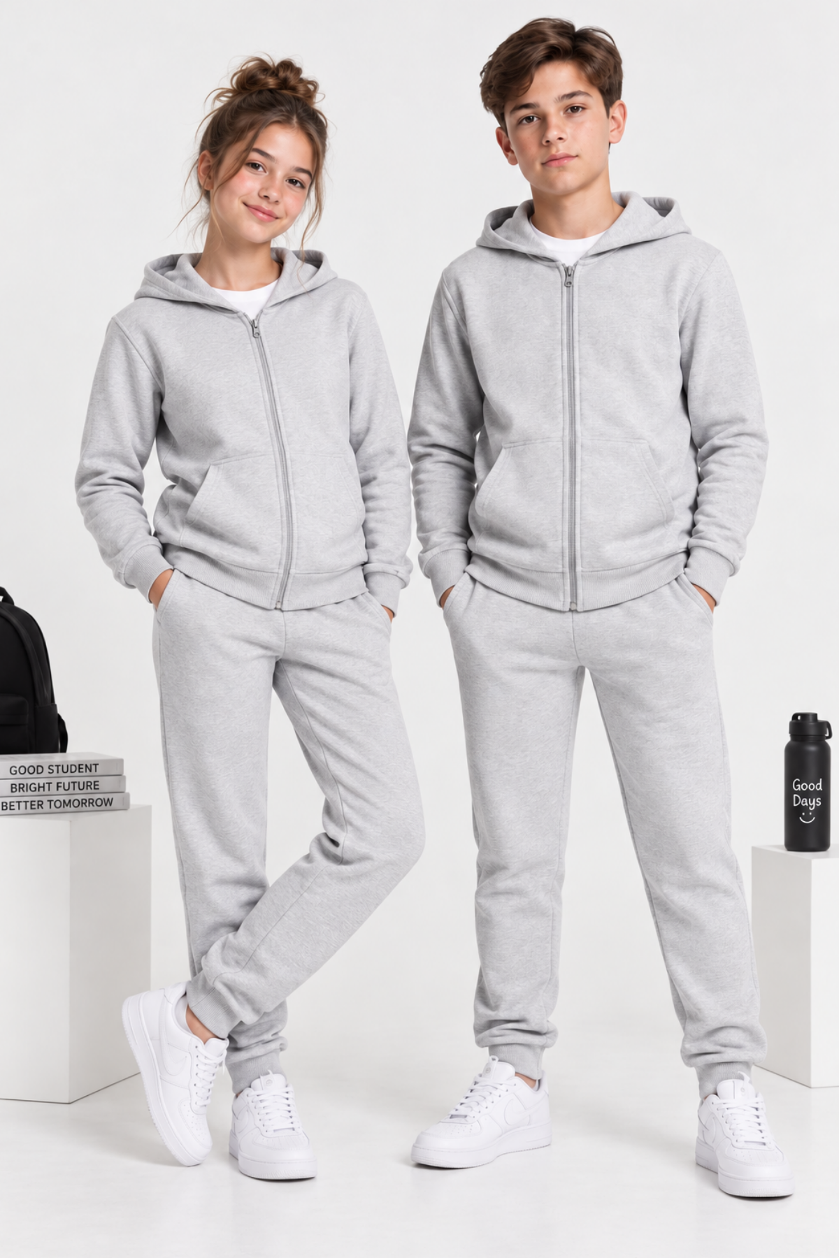Unisex Eşofman Takımı-Gri (10-13 yaş aralığı)