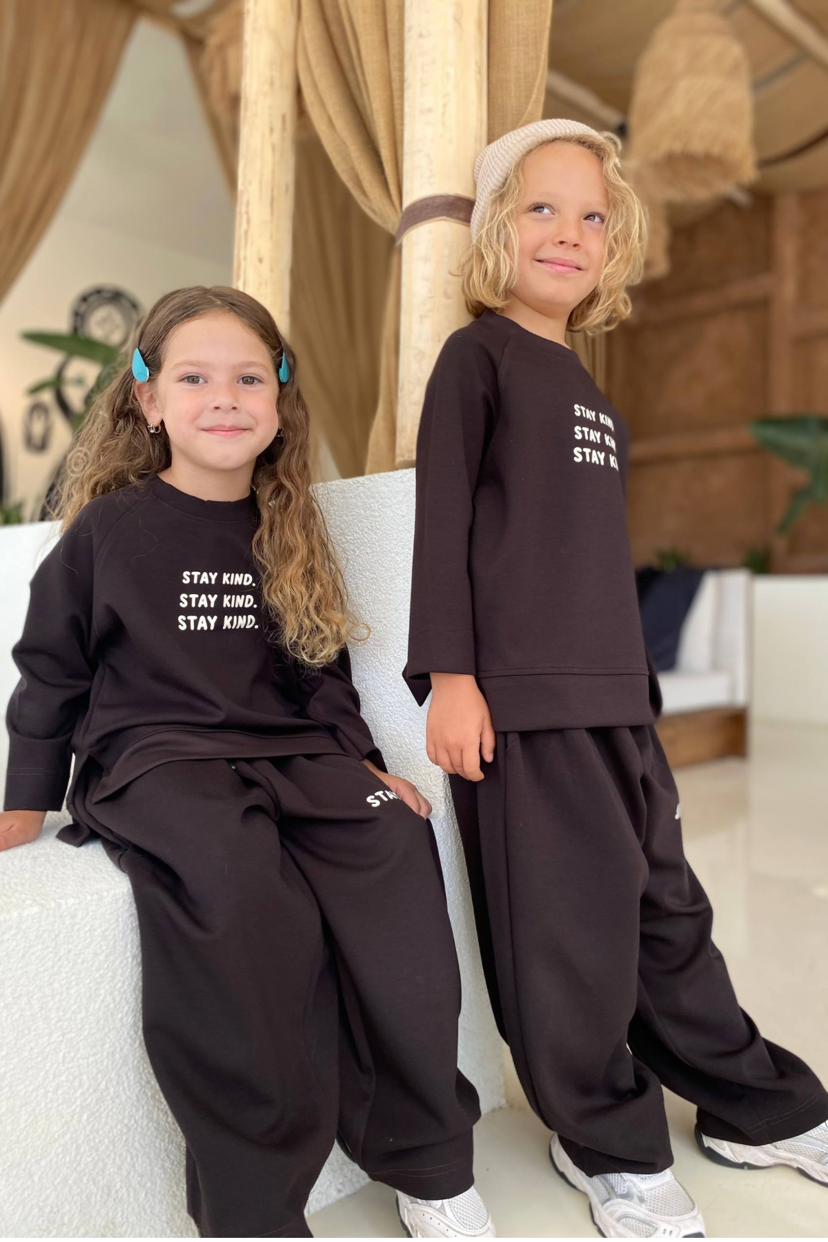 Unisex Oysho Takım- Kahve (3-10 yaş aralığı