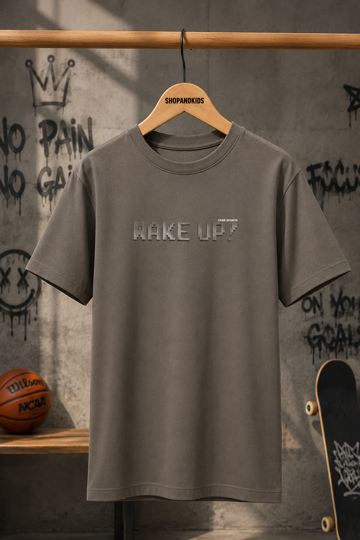 Wake up Premium Tişört- Kum Beji (10-14 yaş aralığı)
