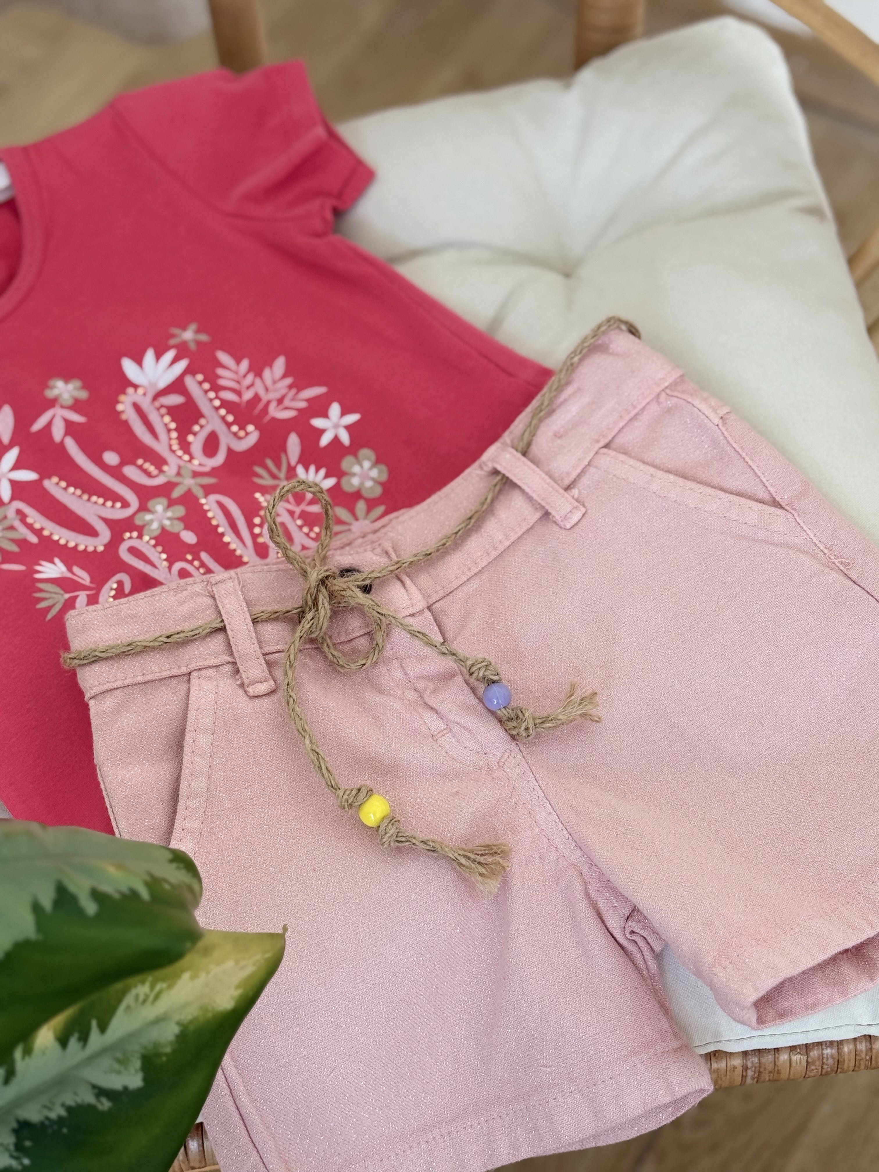 Wild Child Şortlu Takım - Pembe (2yaş-5yaş)