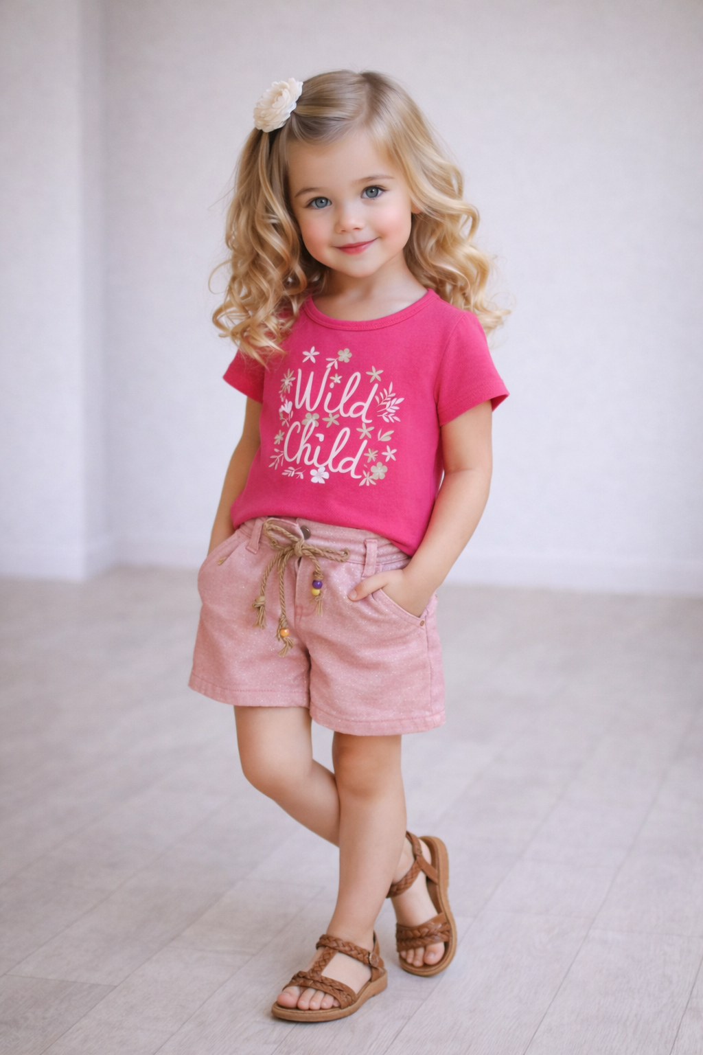 Wild Child Şortlu Takım - Pembe (2yaş-5yaş)