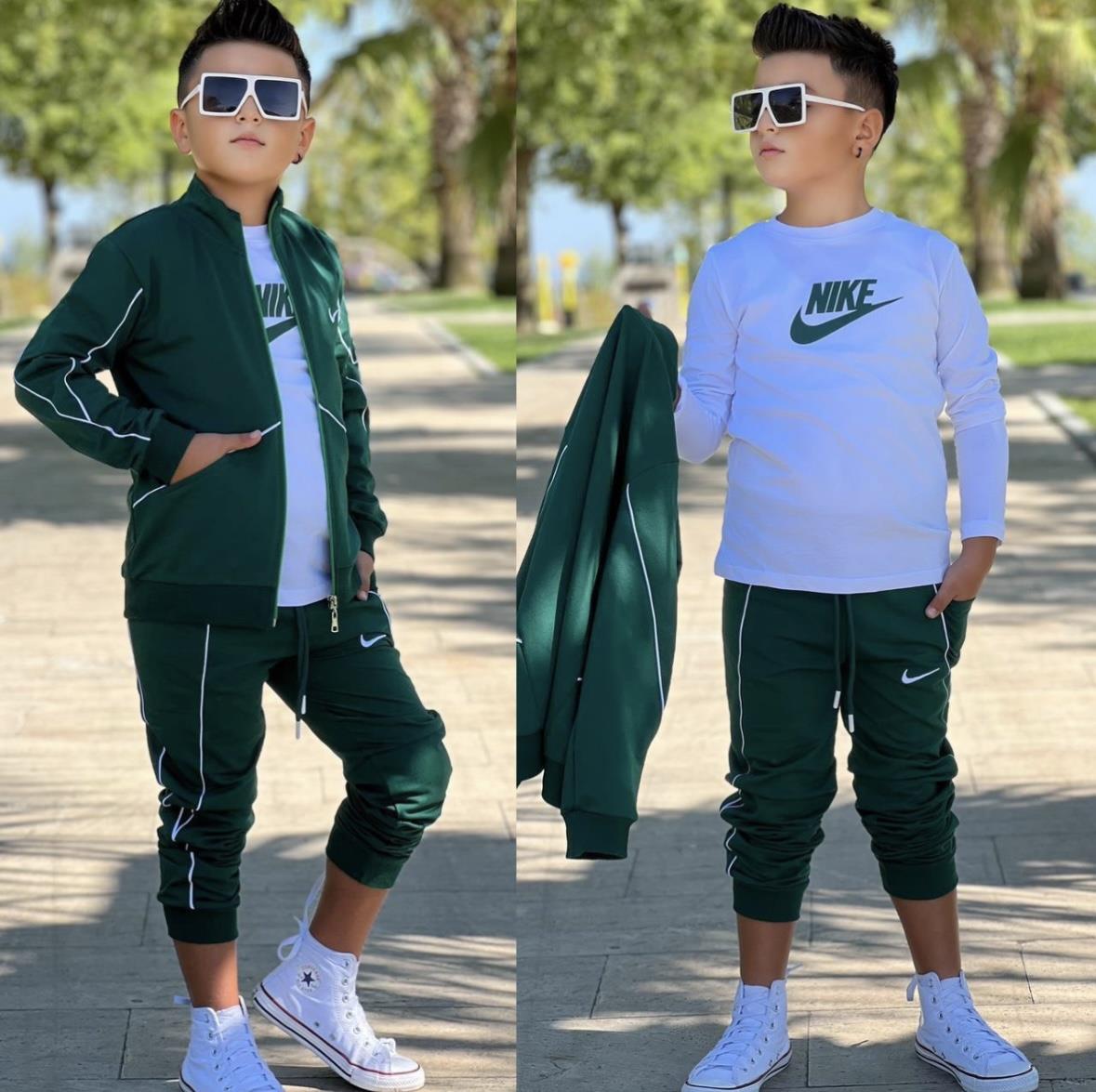 Yeşil 3 Lü Eşofman Takım  (4-16 yaş)