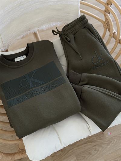  Erkek Takım Şardonlu- Yeşil (4 yaş-12 yaş)