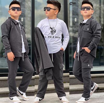  Gömlekli 3 Parça Takım-(8-16 yaş aralığı)