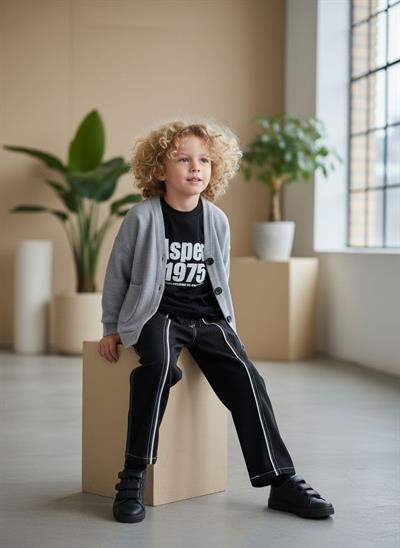  Hırkalı 3lü Takım-Gri(3-12yaş aralığı)