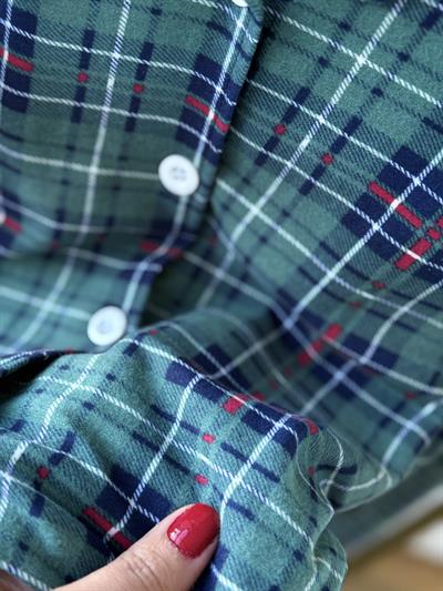  Kız Çocuk Süet Pijama Takım -Yeşil (3yaş-8 yaş aralığı)
