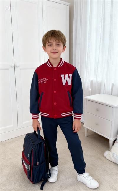  Kolej Ceket-Kırmızı (5yaş-14yaş)