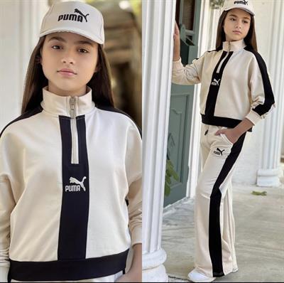  Şapkalı Takım-Krem  (4-16 yaş)