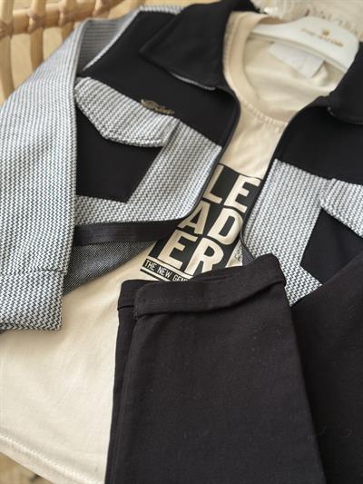  Urban Class Erkek Çocuk Ceketli 3lü Takım-Siyah Beyaz (5-12 yaş aralığı)