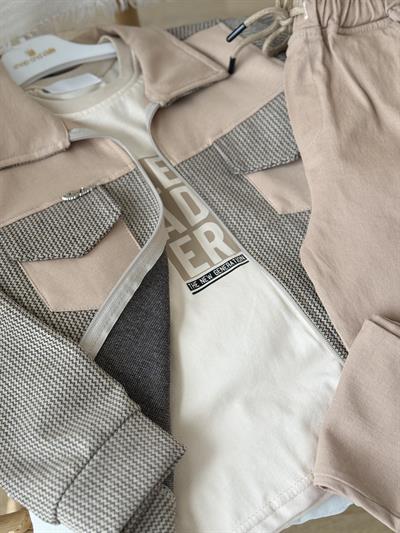  Urban Class Erkek Çocuk Ceketli 3lü Takım- Bej (5-12 yaş aralığı)