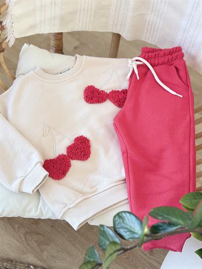 3 D Kabartmalı Kiraz DetayTakım (2yaş-8yaş)