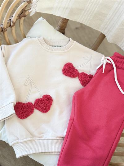 3 D Kabartmalı Kiraz DetayTakım (2yaş-8yaş)