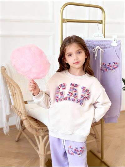 3 D Kabartmalı Lila Takım (2yaş-8yaş)