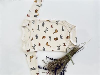 Animini Krem Erkek Body(1ay-3yaş)