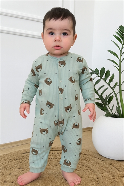 Ayıcık Yeşil Tulum (0-3 ay-6ay-9ay)