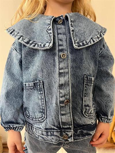 Bebe Yaka  Denim 2li Takım(3-10yaş aralığı)