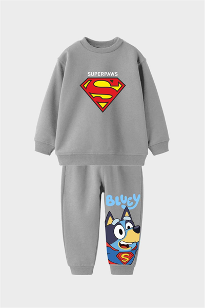 Bluey Super Paw Takım-Gri (2-8 yaş aralığı)