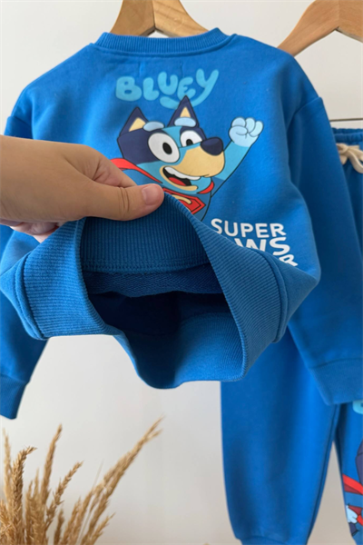 Bluey Super Paw Takım-Mavi(2-8 yaş aralığı)