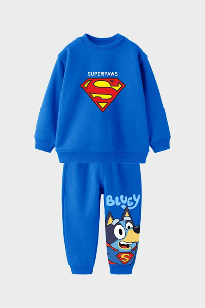 Bluey Super Paw Takım-Mavi(2-8 yaş aralığı)