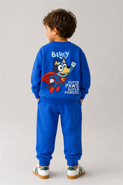 Bluey Super Paw Takım-Mavi(2-8 yaş aralığı)