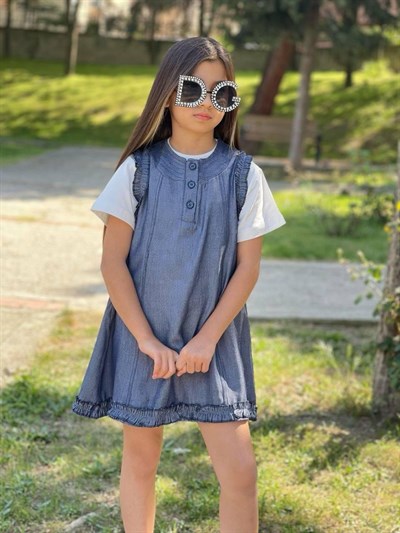 Body Elbise Takım - İndigo (4-12Yaş)